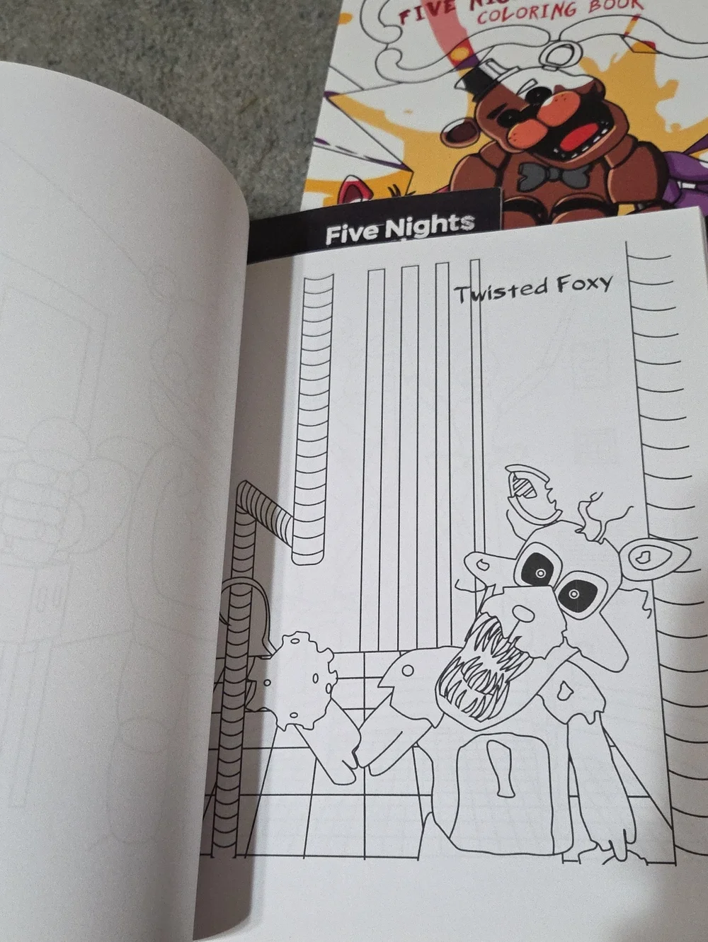 Fnaf Coloring Book Set -five Nights At Freddys